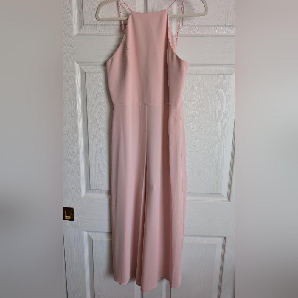 Amanda Uprichard Blush Pink Midi Romper